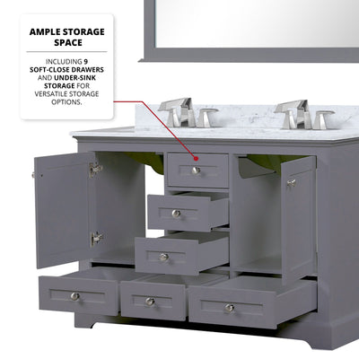 Dukes 48" x 22" Double Bath Vanity Bathroom Vanity - Shop at Home Craft Studio - 15
