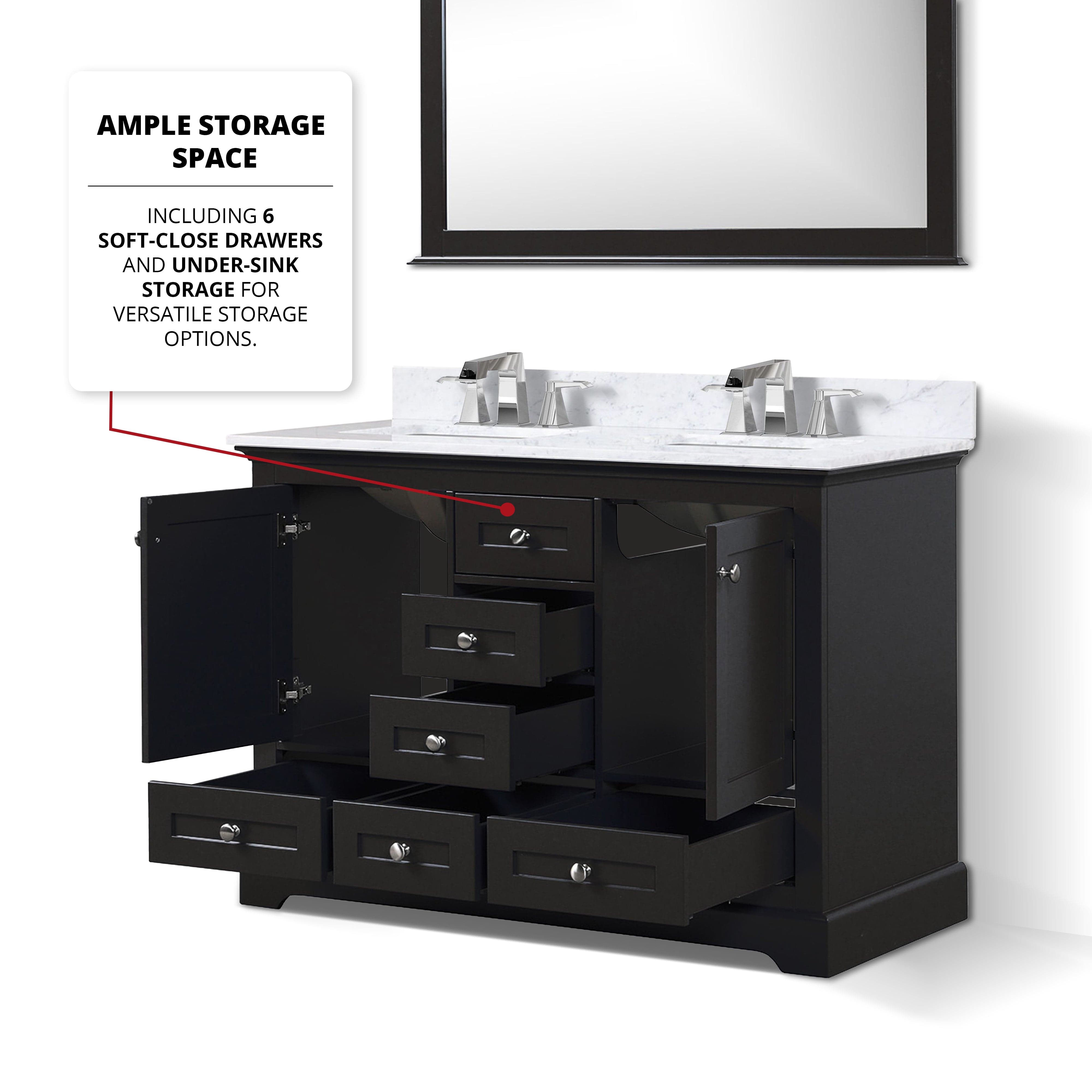 Dukes 48" x 22" Double Bath Vanity Bathroom Vanity - Shop at Home Craft Studio - 21