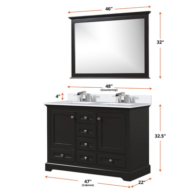 Dukes 48" x 22" Double Bath Vanity Bathroom Vanity - Shop at Home Craft Studio - 30
