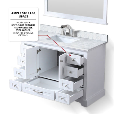Dukes 48" x 22" Single Bath Vanity Bathroom Vanity - Shop at Home Craft Studio - 9