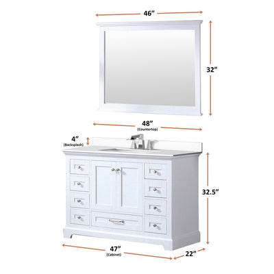 Dukes 48" x 22" Single Bath Vanity Bathroom Vanity - Shop at Home Craft Studio - 13