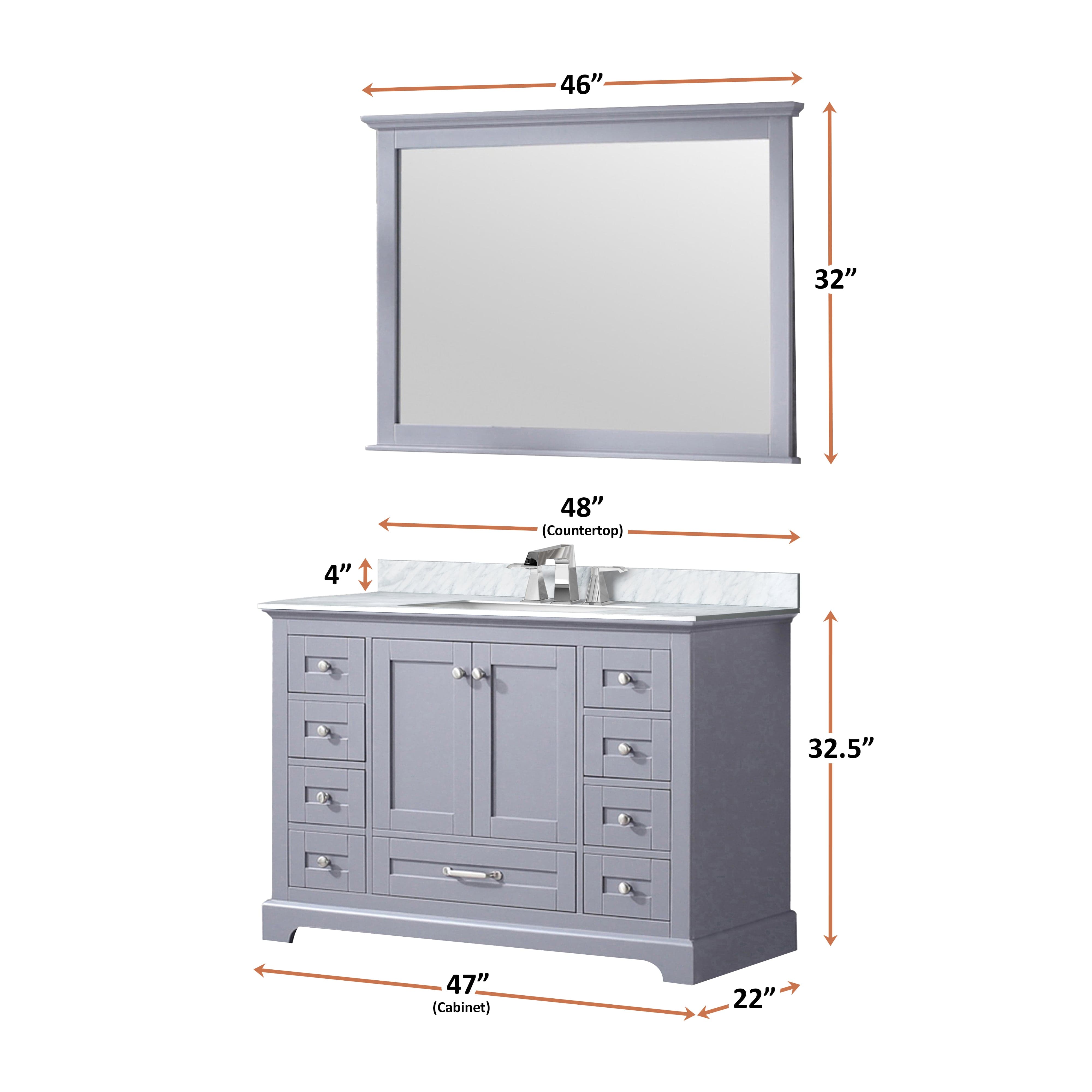 Dukes 48" x 22" Single Bath Vanity Bathroom Vanity - Shop at Home Craft Studio - 20