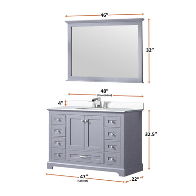 Dukes 48" x 22" Single Bath Vanity Bathroom Vanity - Shop at Home Craft Studio - 27