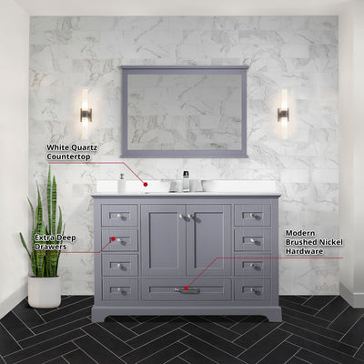 Dukes 48" x 22" Single Bath Vanity Bathroom Vanity - Shop at Home Craft Studio - 28