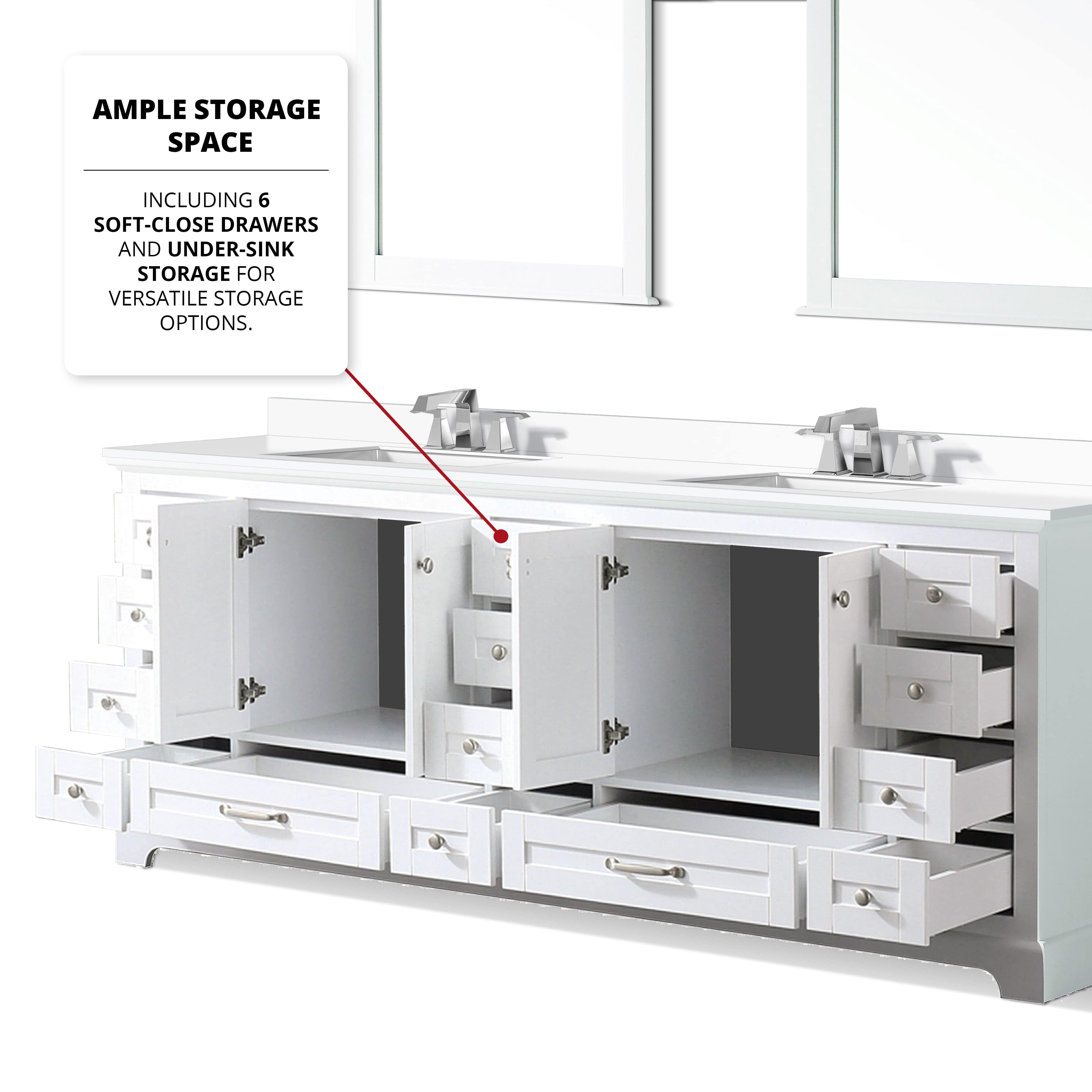 Dukes 84" x 22" Double Bath Vanity Bathroom Vanity - Shop at Home Craft Studio - 15