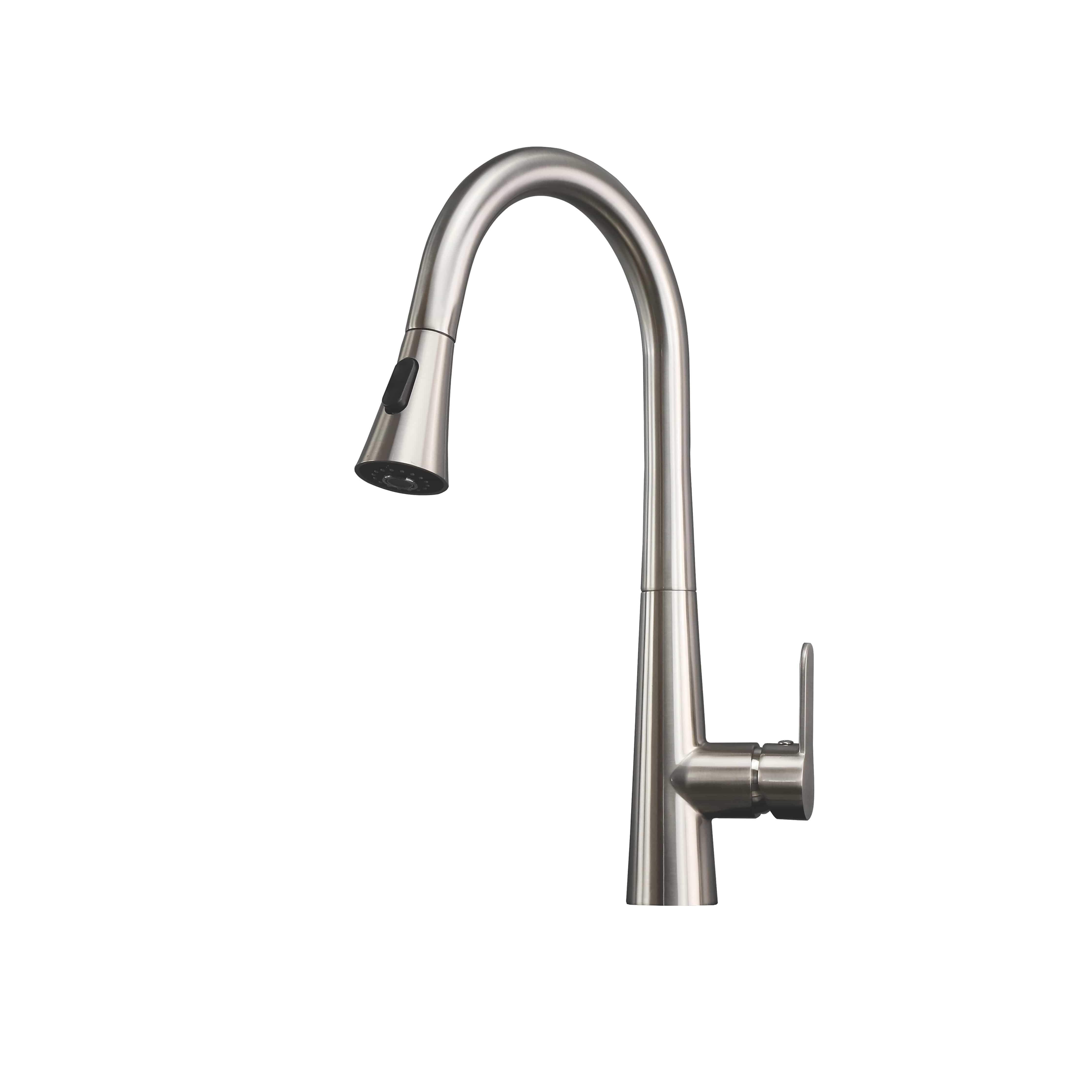 Furio Brass Kitchen Faucet w/ Pull Out Sprayer Faucet - Shop at Home Craft Studio - 1