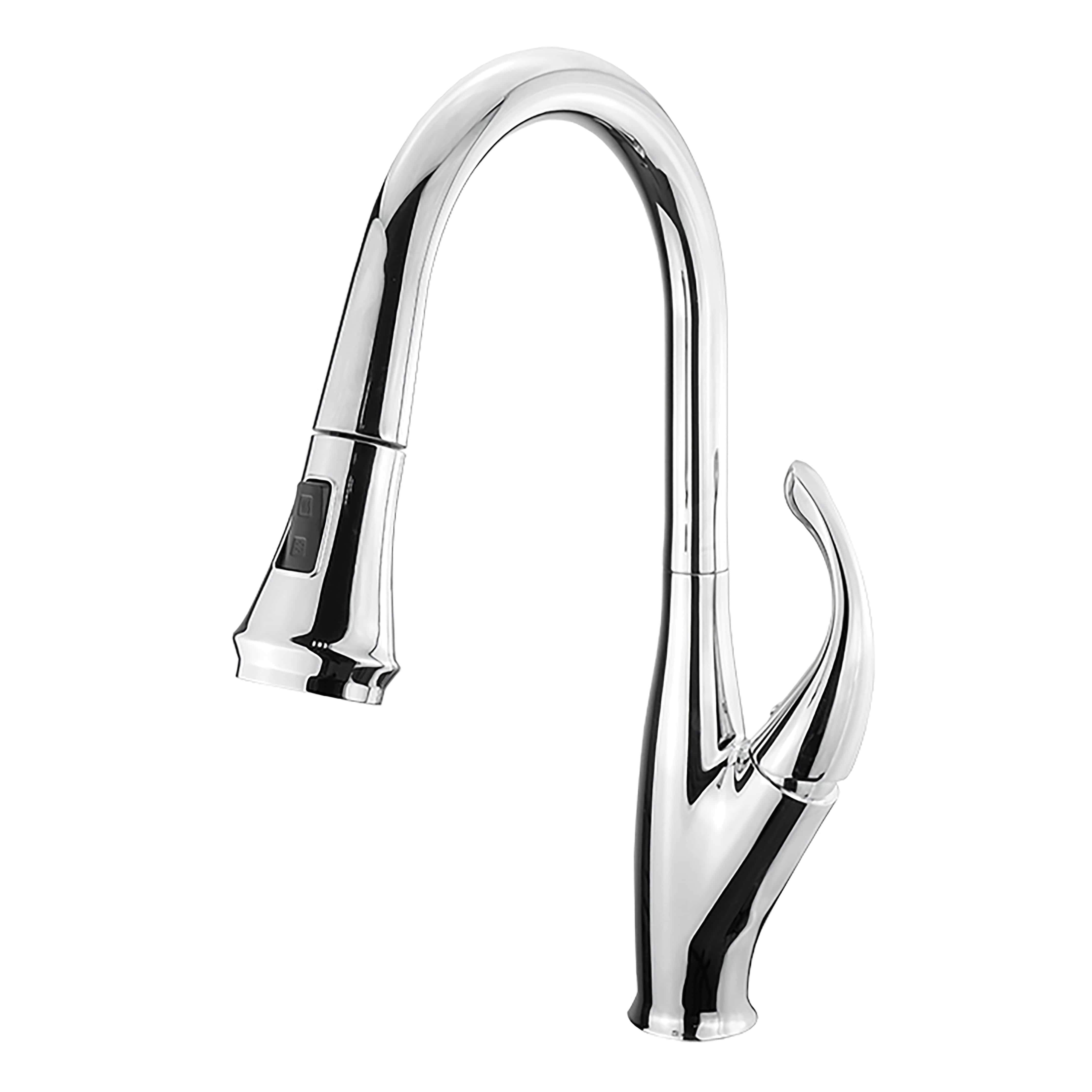 Garbatella Brass Kitchen Faucet w/ Pull Out Sprayer Faucet - Shop at Home Craft Studio - 1