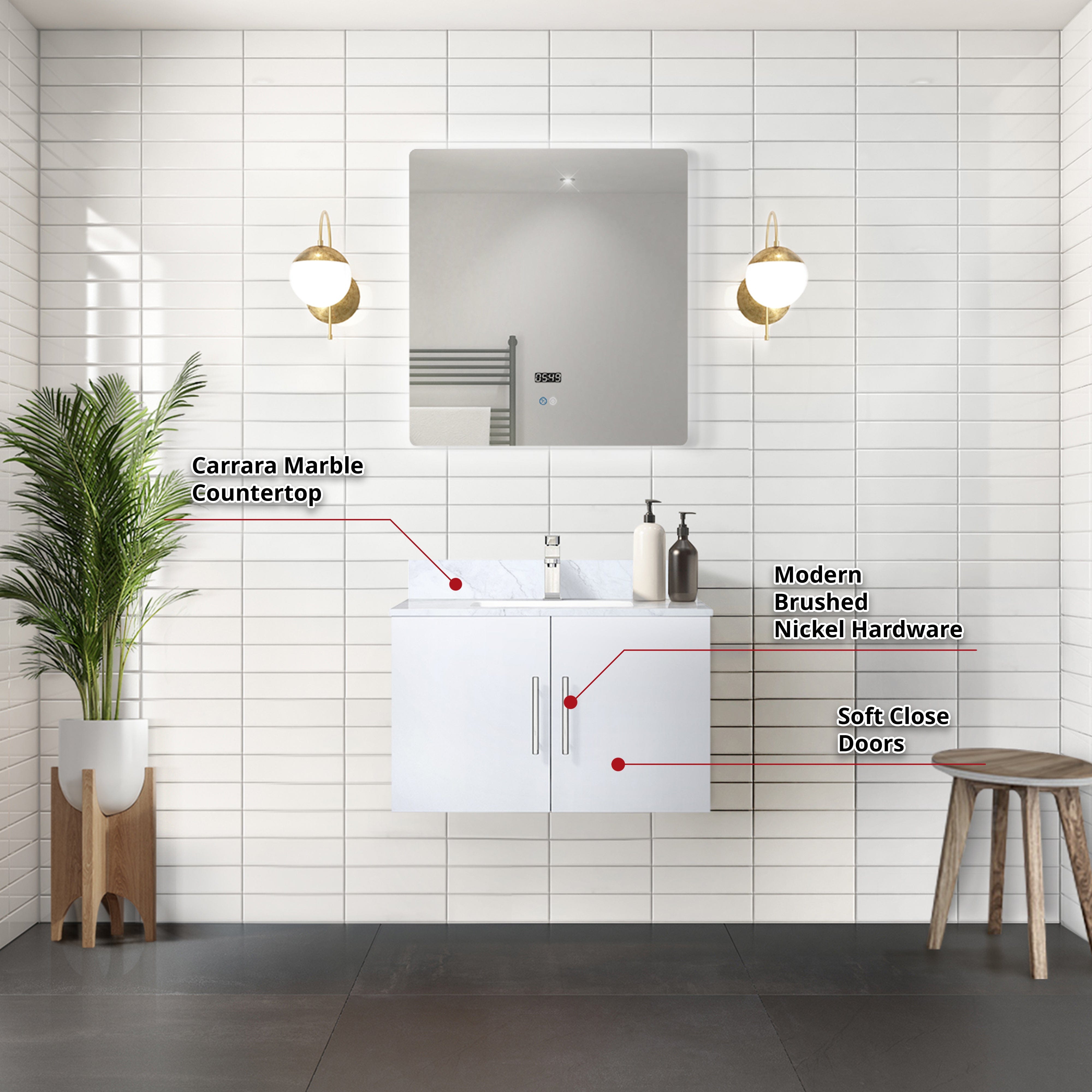 Geneva  30" x 22" Bath Vanity Bathroom Vanity - Shop at Home Craft Studio - 4