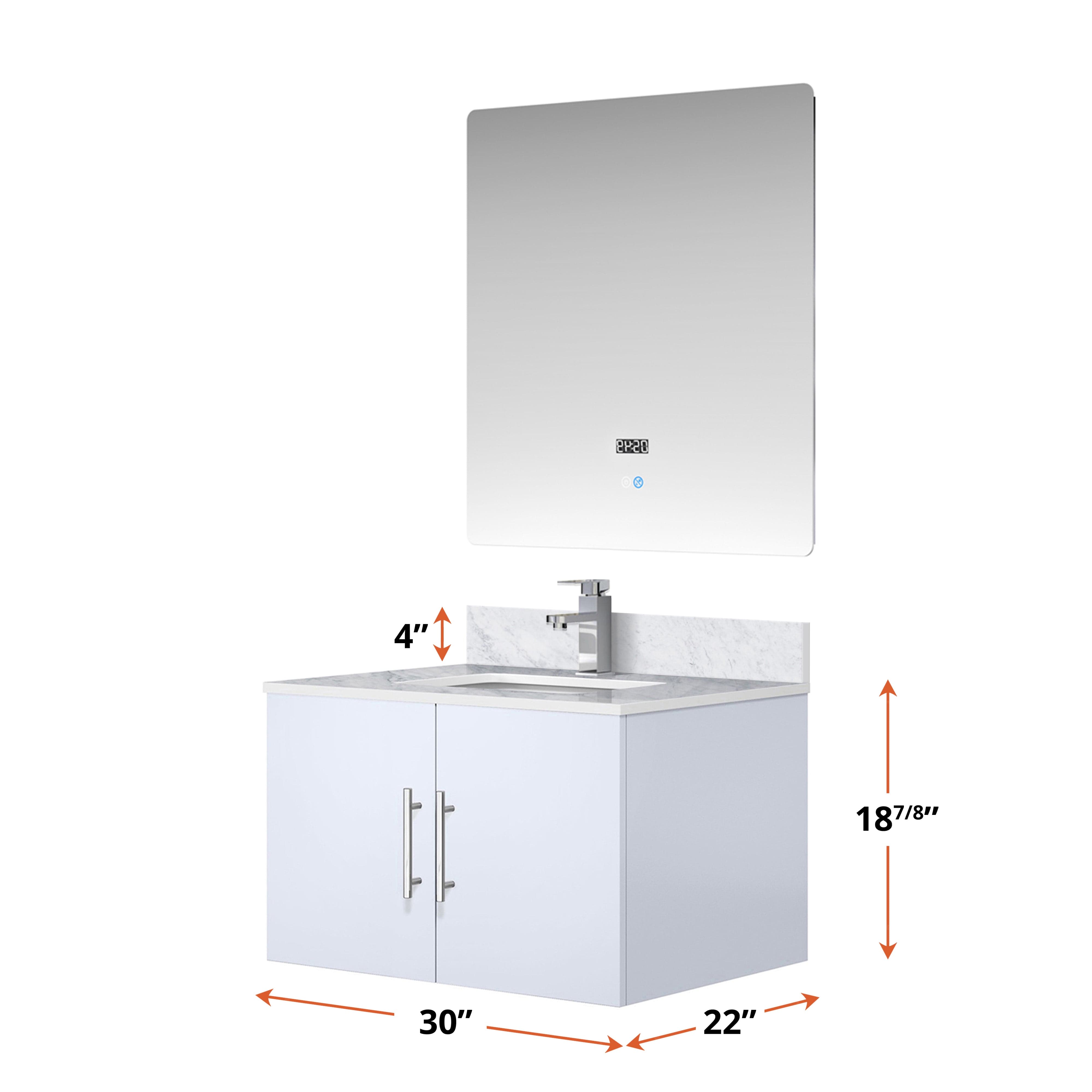 Geneva  30" x 22" Bath Vanity Bathroom Vanity - Shop at Home Craft Studio - 9