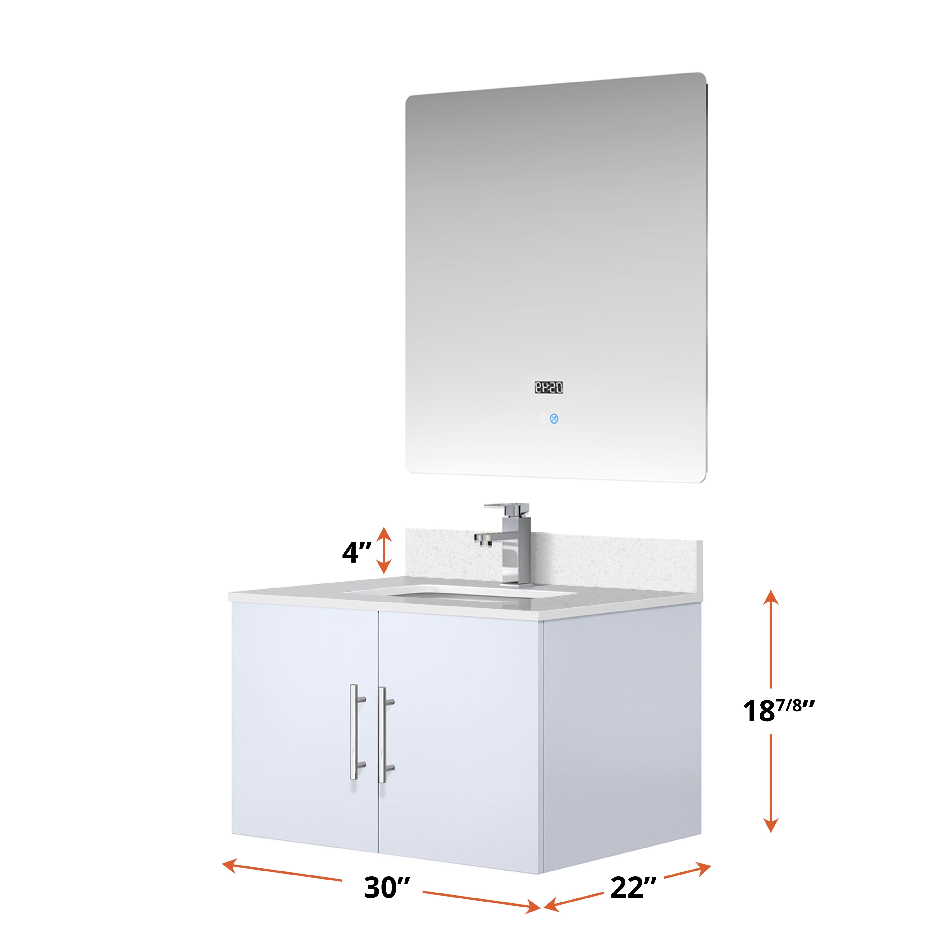 Geneva  30" x 22" Bath Vanity Bathroom Vanity - Shop at Home Craft Studio - 12