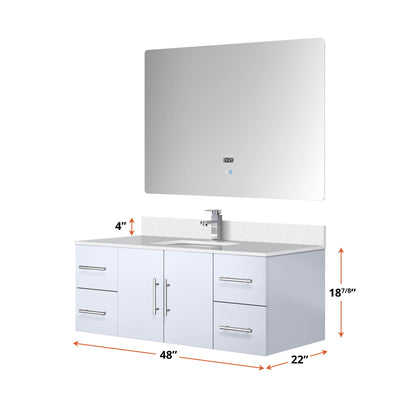 Geneva  48" x 22" Bath Vanity Bathroom Vanity - Shop at Home Craft Studio - 9