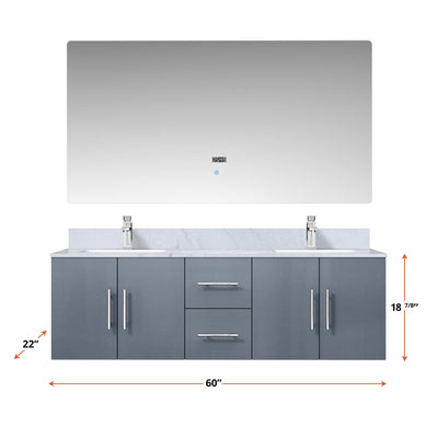 Geneva  60" x 22" Double Bath Vanity  - Shop at Home Craft Studio - 13