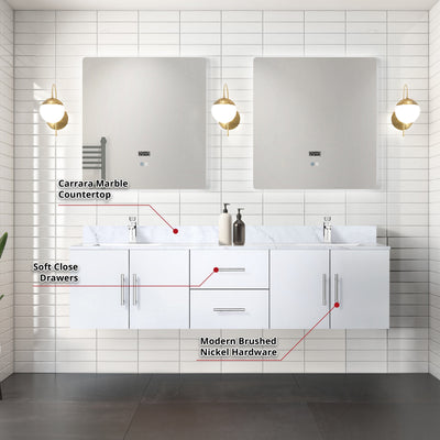 Geneva  72" x 22" Double Bath Vanity  - Shop at Home Craft Studio - 4
