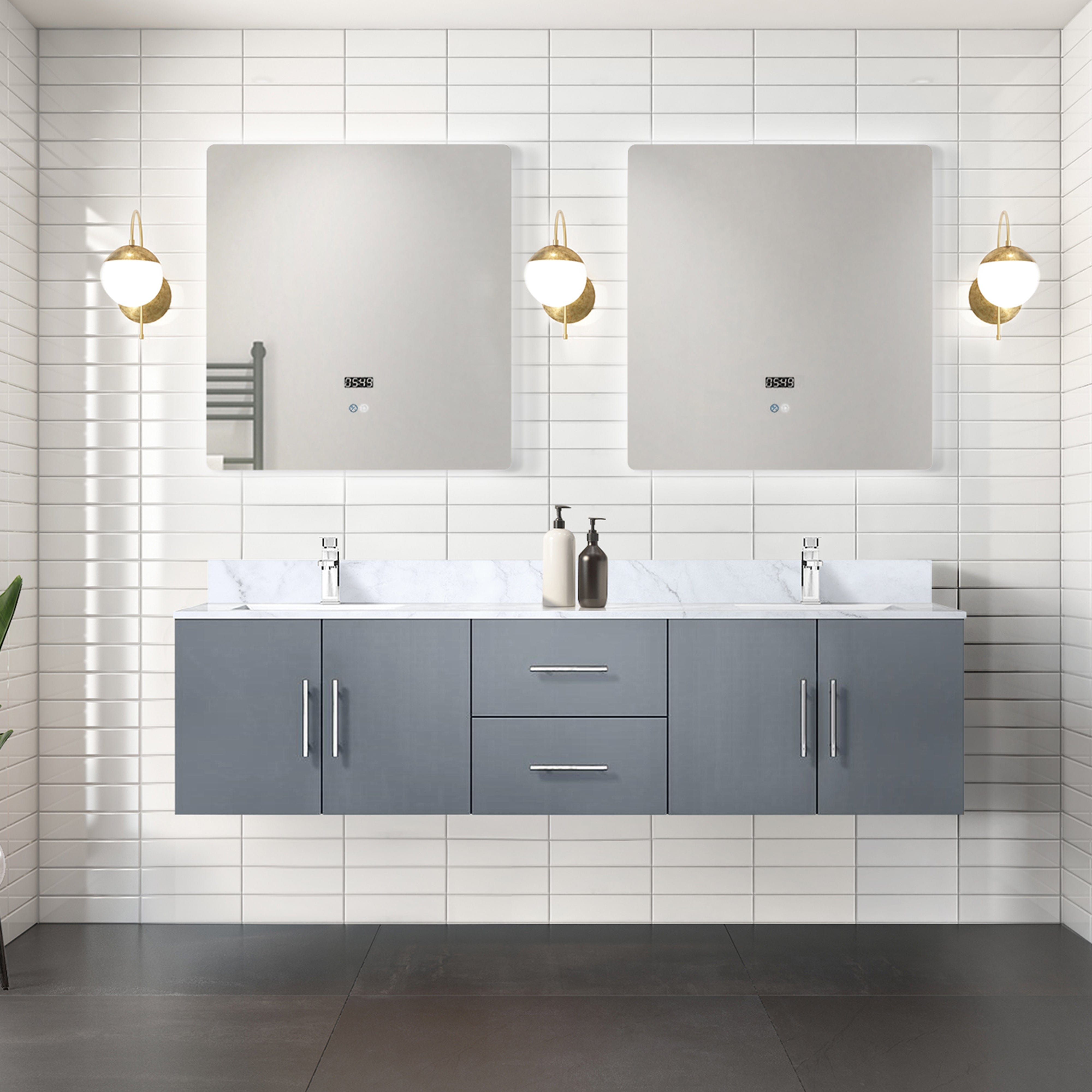Geneva  72" x 22" Double Bath Vanity  - Shop at Home Craft Studio - 9