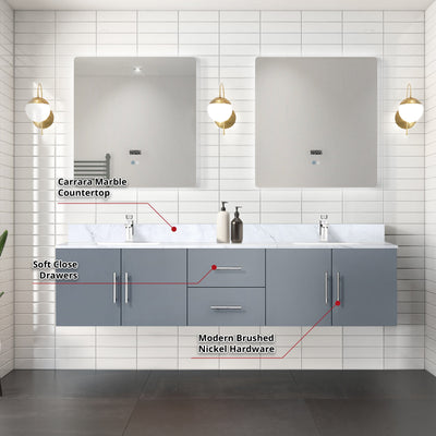 Geneva  80" x 22" Double Bath Vanity Bathroom Vanity - Shop at Home Craft Studio - 13