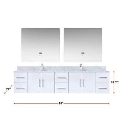 Geneva  84" x 22" Double Bath Vanity Bathroom Vanity - Shop at Home Craft Studio - 5