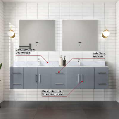 Geneva  84" x 22" Double Bath Vanity Bathroom Vanity - Shop at Home Craft Studio - 12