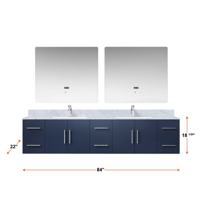 Geneva  84" x 22" Double Bath Vanity Bathroom Vanity - Shop at Home Craft Studio - 18