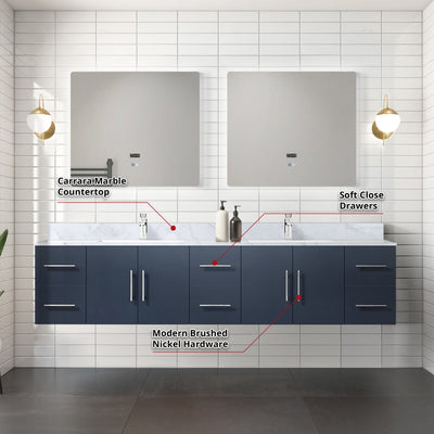 Geneva  84" x 22" Double Bath Vanity Bathroom Vanity - Shop at Home Craft Studio - 19