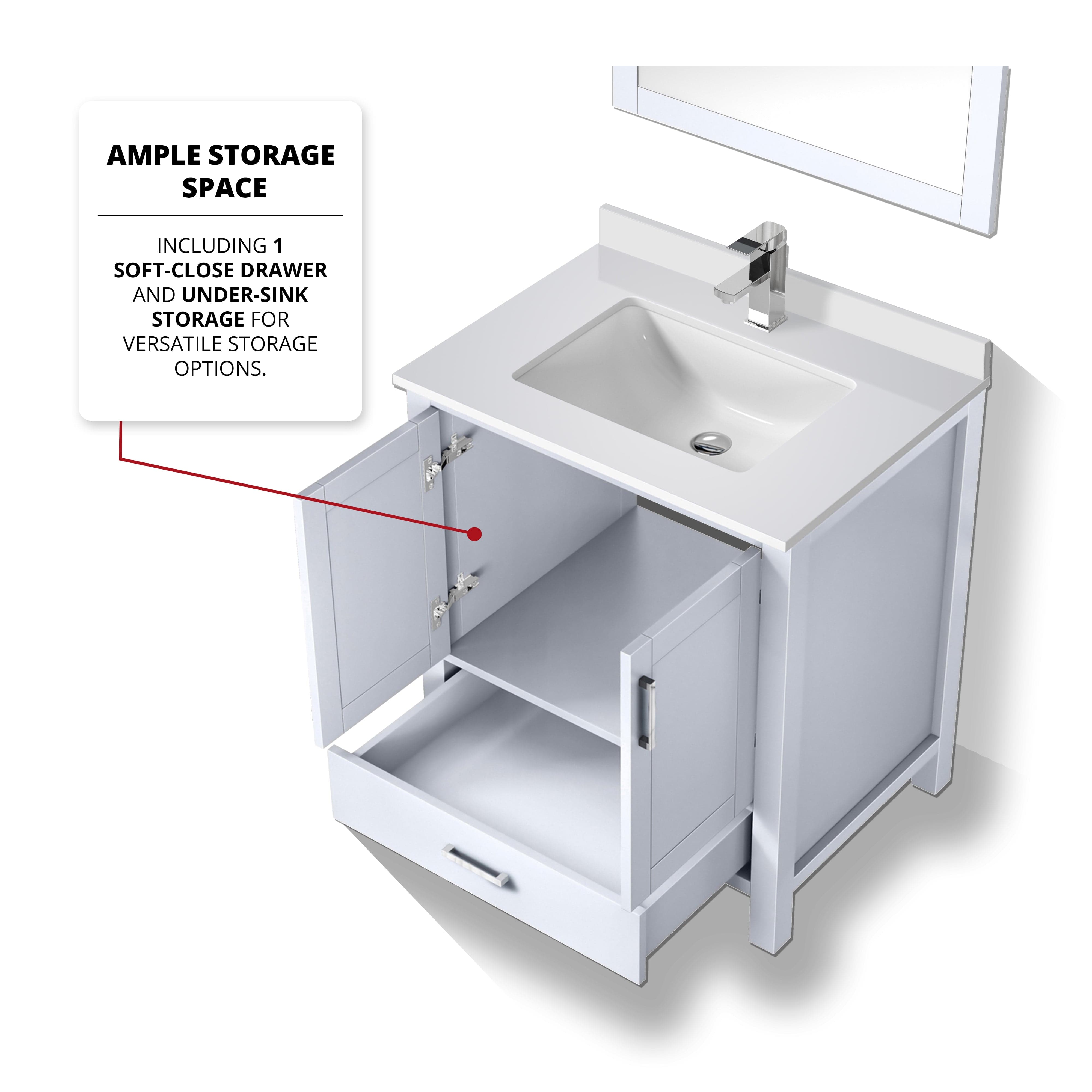 Jacques 30" x 22" Bath Vanity Bathroom Vanity - Shop at Home Craft Studio - 10