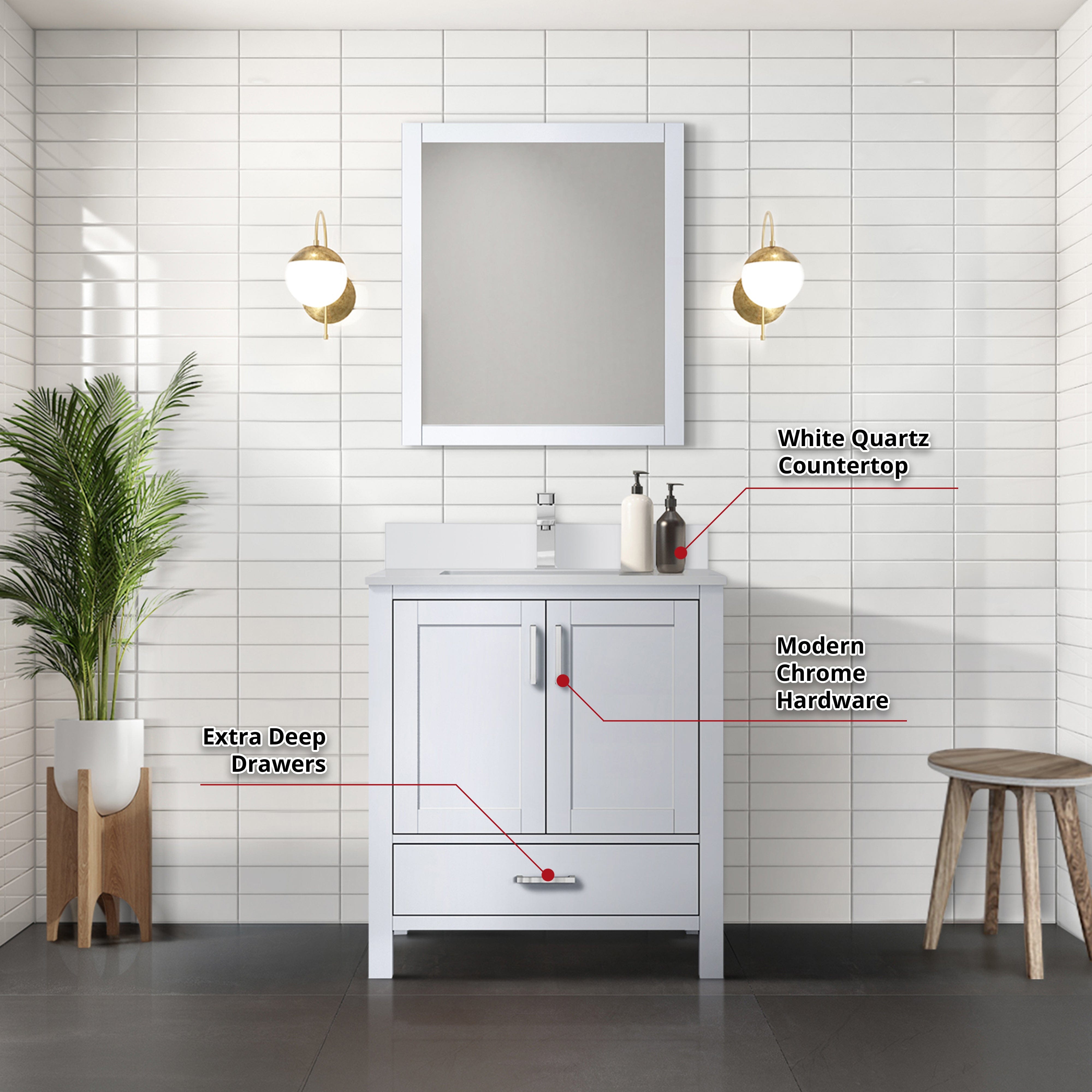 Jacques 30" x 22" Bath Vanity Bathroom Vanity - Shop at Home Craft Studio - 11