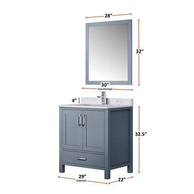Jacques 30" x 22" Bath Vanity Bathroom Vanity - Shop at Home Craft Studio - 26