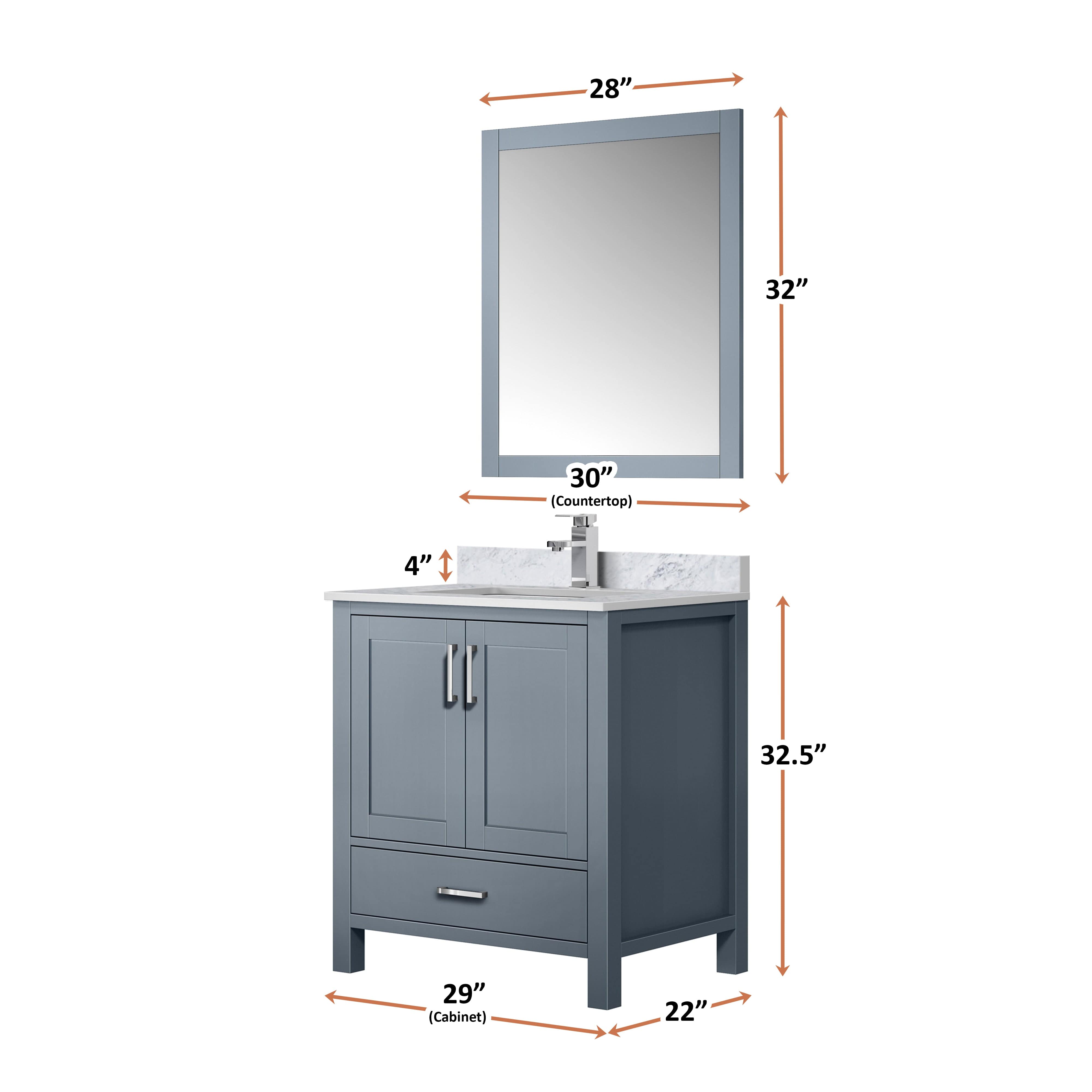 Jacques 30" x 22" Bath Vanity Bathroom Vanity - Shop at Home Craft Studio - 26