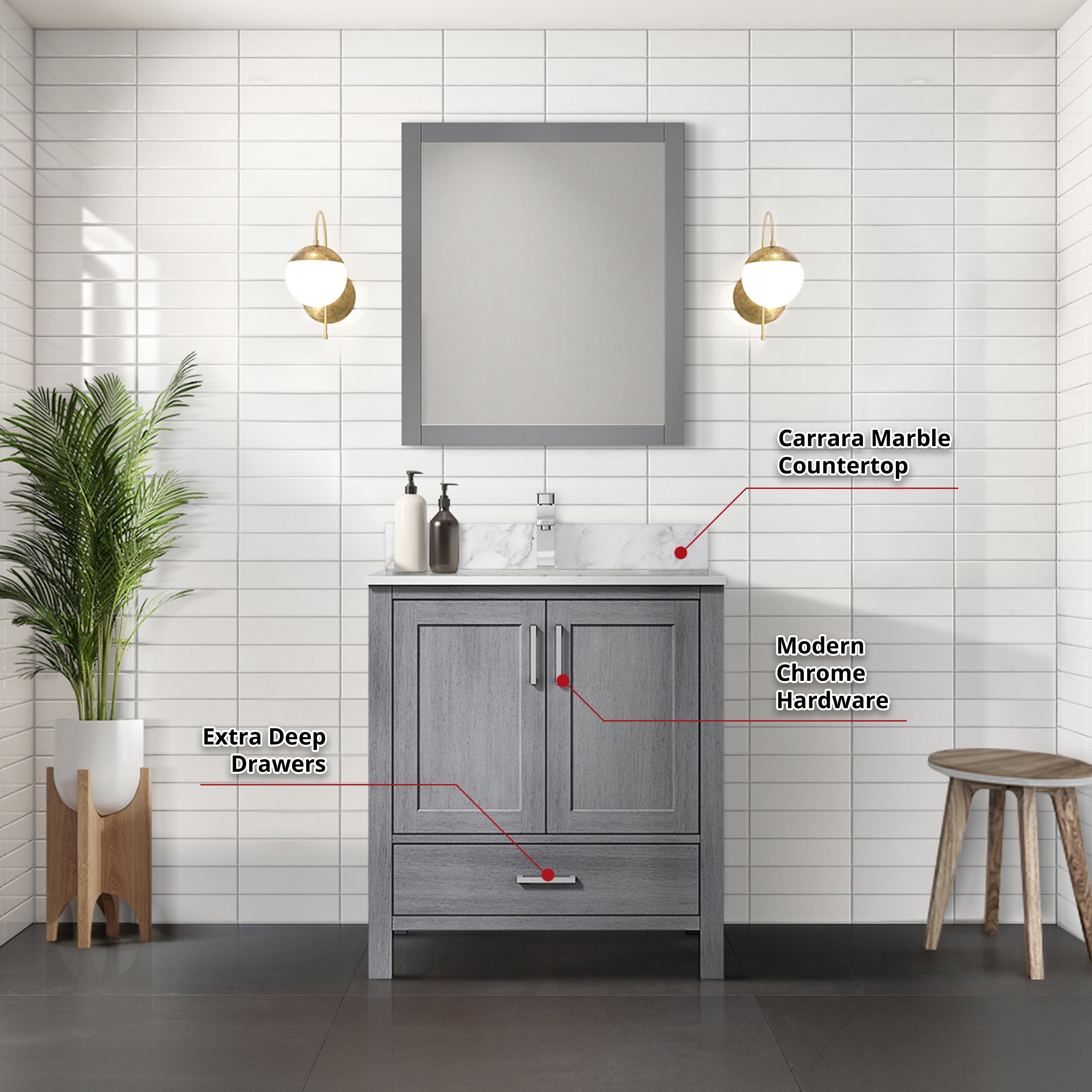 Jacques 30" x 22" Bath Vanity Bathroom Vanity - Shop at Home Craft Studio - 23