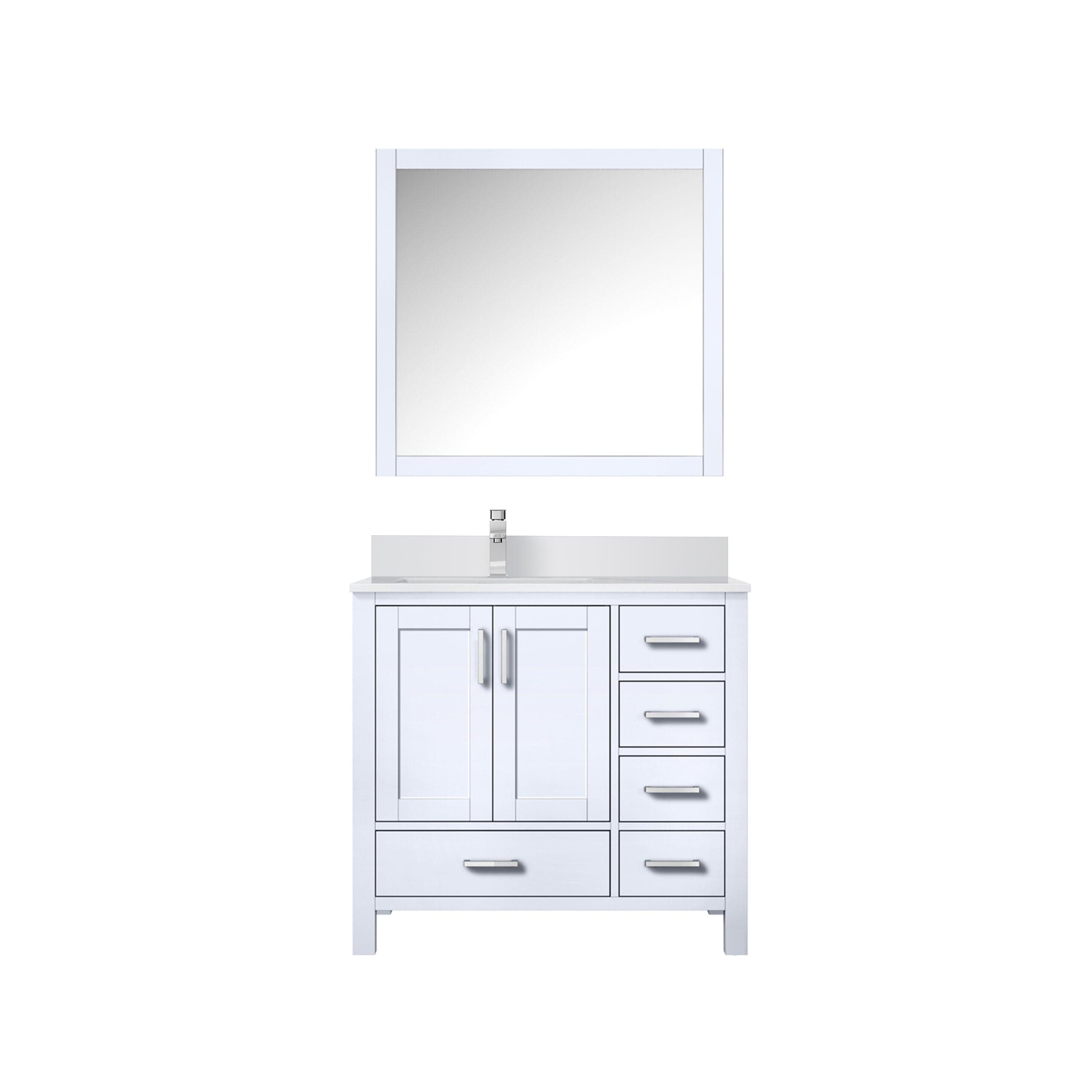 Jacques 36" x 22" Left Offset Bath Vanity Bathroom Vanity - Shop at Home Craft Studio - 9