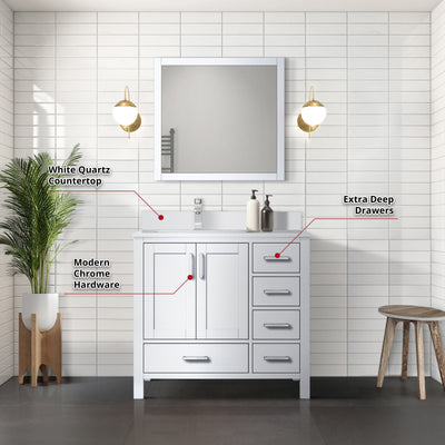 Jacques 36" x 22" Left Offset Bath Vanity Bathroom Vanity - Shop at Home Craft Studio - 13