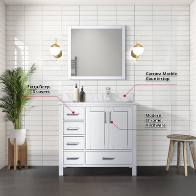 Jacques 36" x 22" Right Offset Bath Vanity Bathroom Vanity - Shop at Home Craft Studio - 10