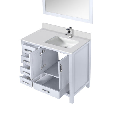 Jacques 36" x 22" Right Offset Bath Vanity Bathroom Vanity - Shop at Home Craft Studio - 15
