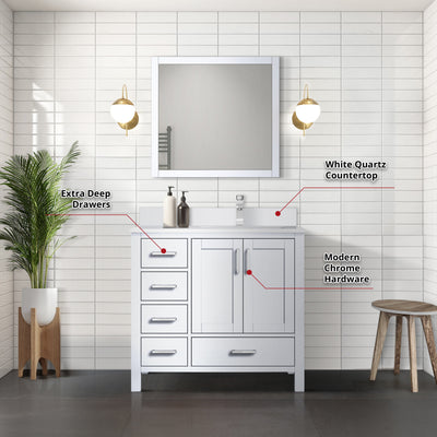 Jacques 36" x 22" Right Offset Bath Vanity Bathroom Vanity - Shop at Home Craft Studio - 17