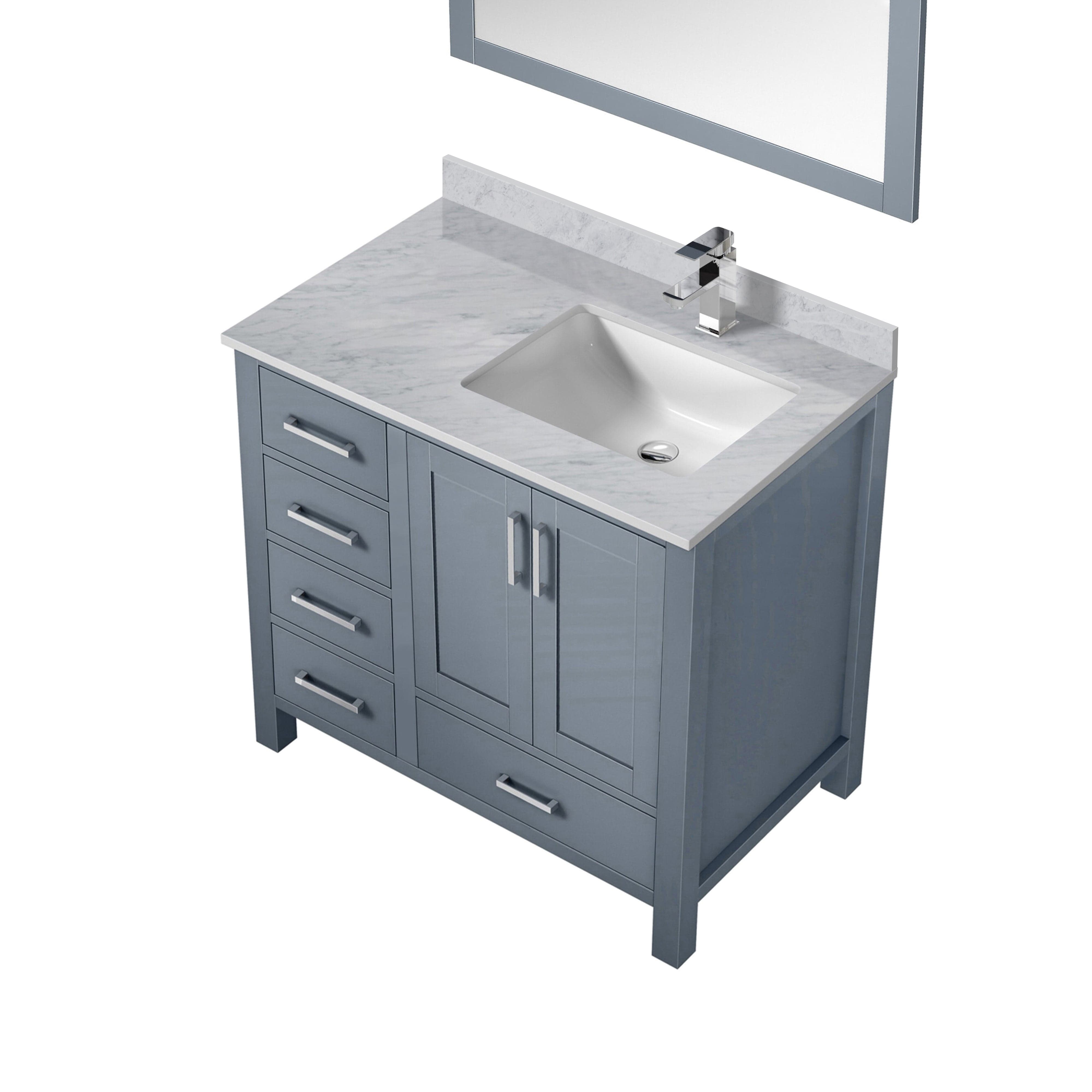 Jacques 36" x 22" Right Offset Bath Vanity Bathroom Vanity - Shop at Home Craft Studio - 20