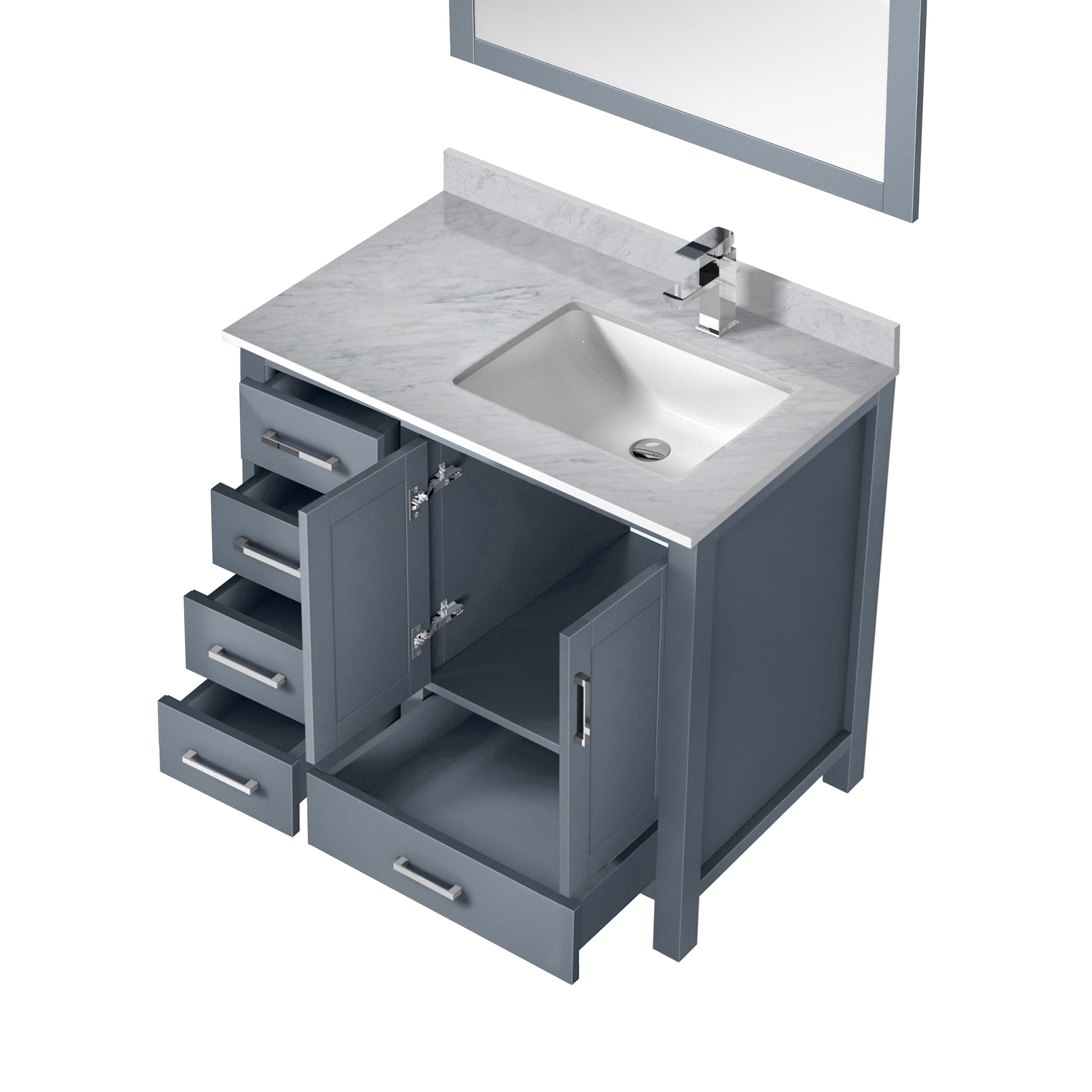 Jacques 36" x 22" Right Offset Bath Vanity Bathroom Vanity - Shop at Home Craft Studio - 21