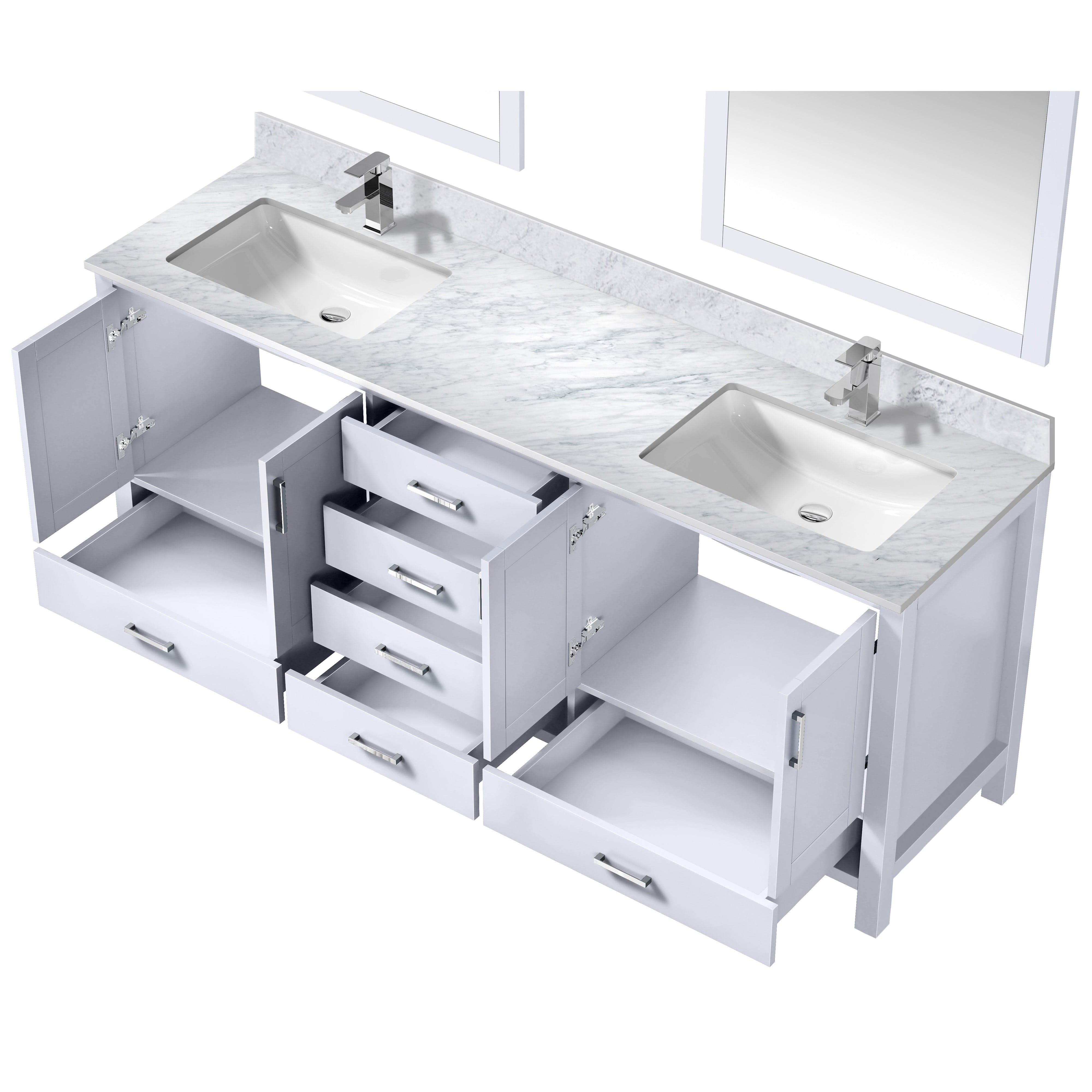 Jacques 80" x 22" Double Bath Vanity Bathroom Vanity - Shop at Home Craft Studio - 5