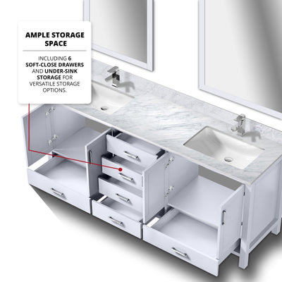 Jacques 80" x 22" Double Bath Vanity Bathroom Vanity - Shop at Home Craft Studio - 8