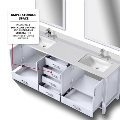 Jacques 80" x 22" Double Bath Vanity Bathroom Vanity - Shop at Home Craft Studio - 15