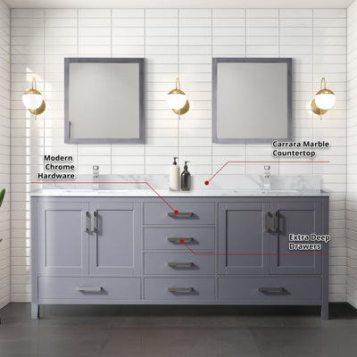 Jacques 80" x 22" Double Bath Vanity Bathroom Vanity - Shop at Home Craft Studio - 24
