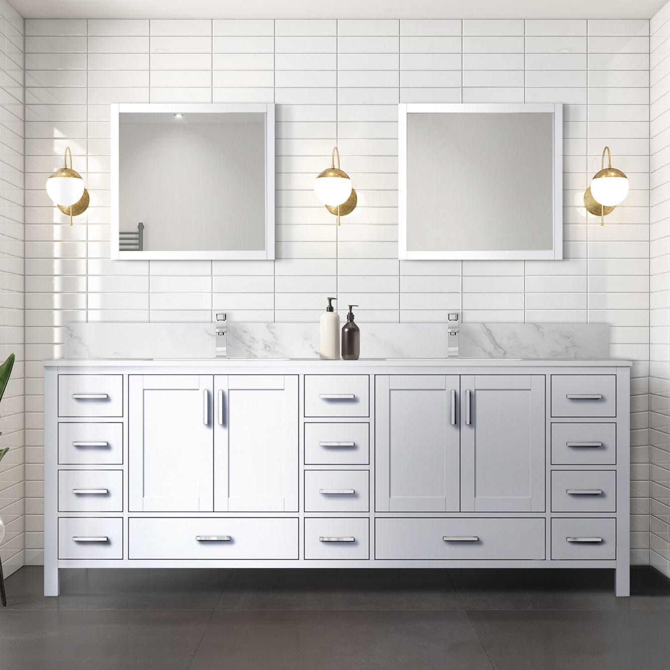 Jacques 84" x 22" Double Bath Vanity Bathroom Vanity - Shop at Home Craft Studio - 5