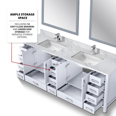 Jacques 84" x 22" Double Bath Vanity Bathroom Vanity - Shop at Home Craft Studio - 17