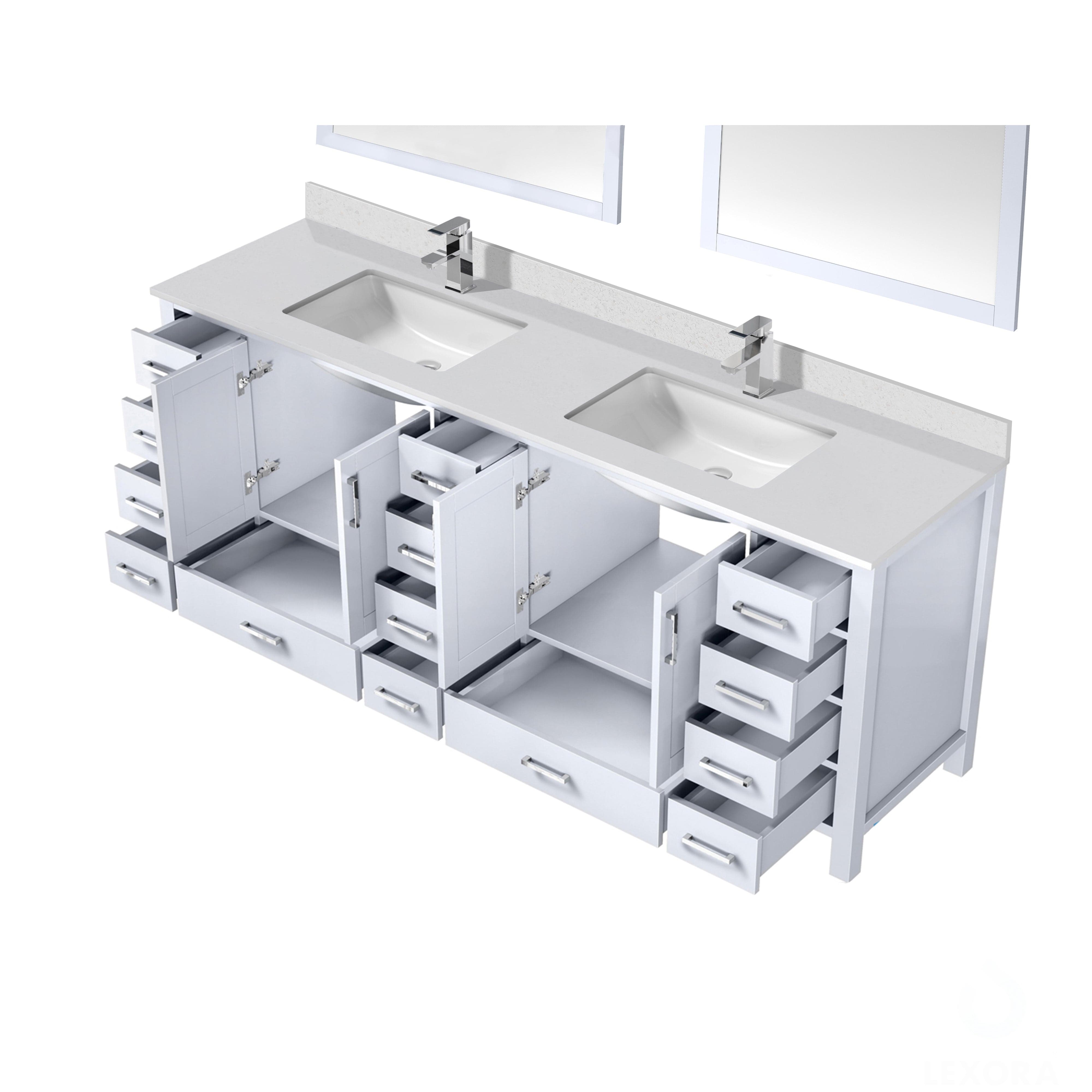 Jacques 84" x 22" Double Bath Vanity Bathroom Vanity - Shop at Home Craft Studio - 12
