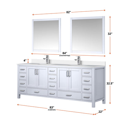 Jacques 84" x 22" Double Bath Vanity Bathroom Vanity - Shop at Home Craft Studio - 13