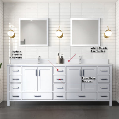 Jacques 84" x 22" Double Bath Vanity Bathroom Vanity - Shop at Home Craft Studio - 15