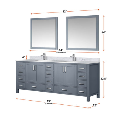 Jacques 84" x 22" Double Bath Vanity Bathroom Vanity - Shop at Home Craft Studio - 20