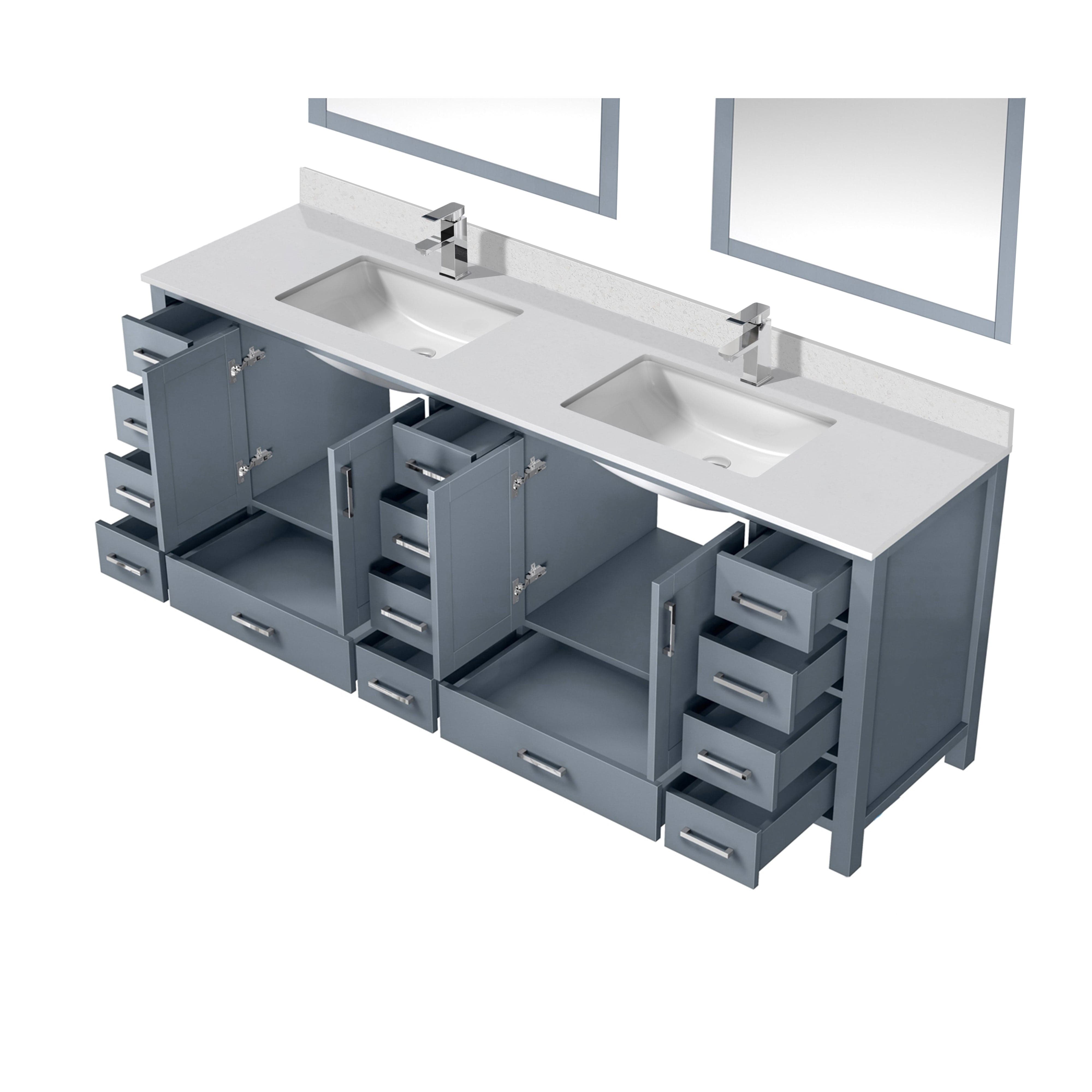 Jacques 84" x 22" Double Bath Vanity Bathroom Vanity - Shop at Home Craft Studio - 25