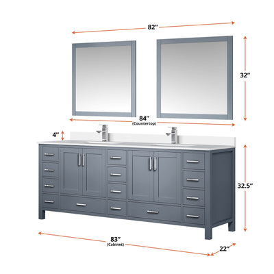 Jacques 84" x 22" Double Bath Vanity Bathroom Vanity - Shop at Home Craft Studio - 26