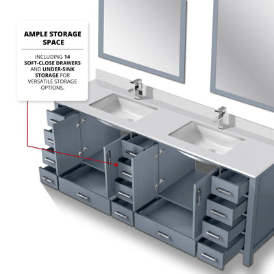 Jacques 84" x 22" Double Bath Vanity Bathroom Vanity - Shop at Home Craft Studio - 27