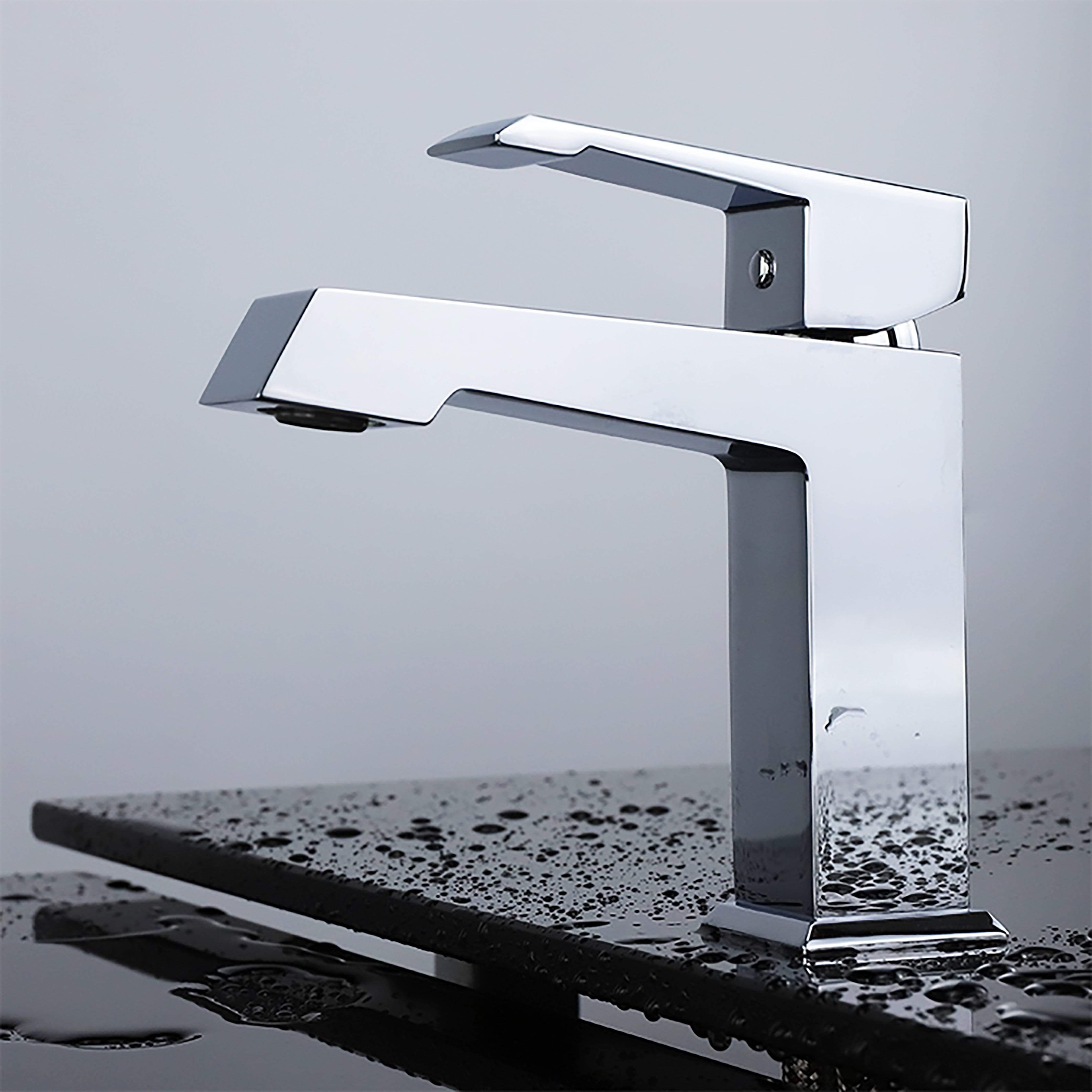 Labaro Single Hole Brass Bathroom Faucet Faucet - Shop at Home Craft Studio - 1