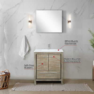 Lafarre 30" Rustic Acacia Bathroom Vanity Bathroom Vanity - Shop at Home Craft Studio - 8
